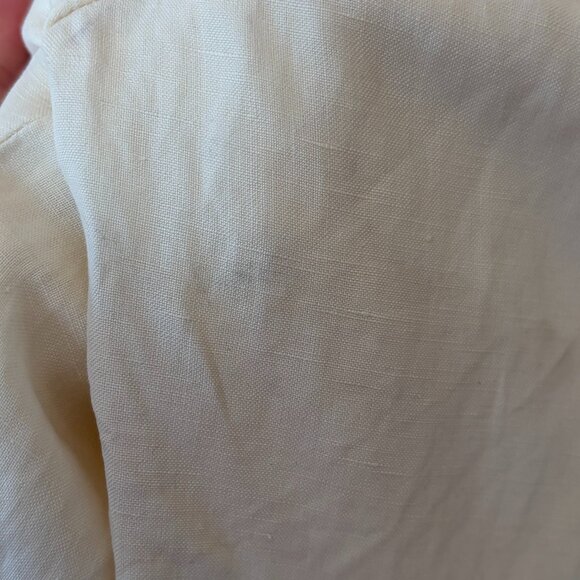 NWT Polo Ralph Lauren cream pants men's 32x32 linen silk *has flaw* - Picture 10 of 13